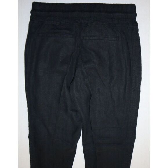 Athleta 530642-02 Women's Sz 0 Black Cabo Linen Jogger Pants - Picture 4 of 11